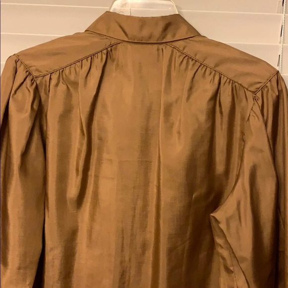 JH Collectibles - vintage size 14 gold blouse - Picture 3 of 4